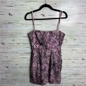 BCBG MAXAZARIA “Martina” purple strapless cocktail Mini Dress size 8